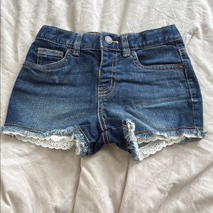 Cat & Jack Blue and White Shorts Classic Cut-Off Style